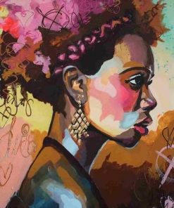 Young African Woman paint by numbers