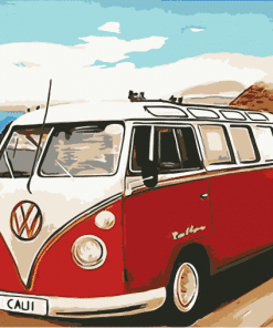 VW California Camper paint by numbers