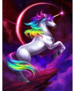Rainbow Unicorn Horse Paint by number