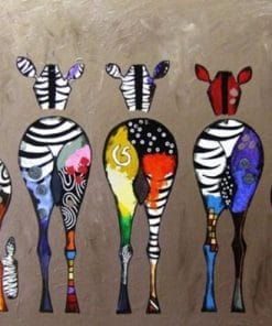 Zebra Bottoms paint by numbers