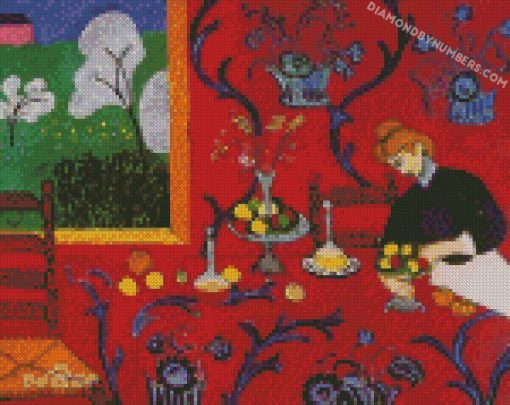 Harmony In Red By Henri Matisse Art diamond painting
