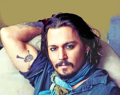 Johnny Depp Tattoo Paint By Numbers