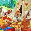 Native American Friends Paint By Numbers