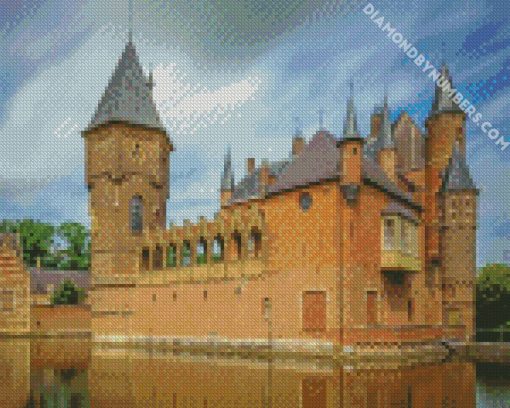 Netherlands Castles Pond North Br Abant diamond painting