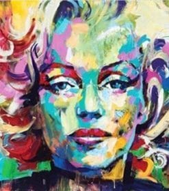 Colorful Marilyn Monroe Portrait paint by numbers