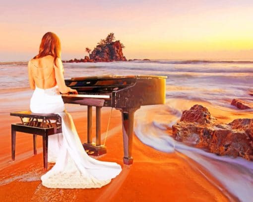 Pianists Woman Paint By Numbers