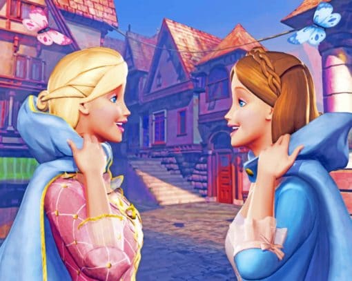 Princes Barbie And The Pauper Paint By Numbers
