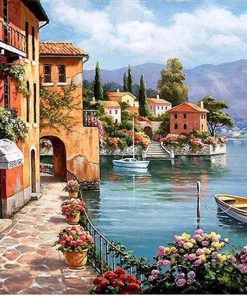 Venice Villa Seaside paint by numbers