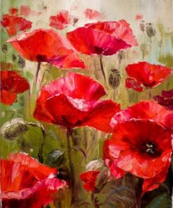 RUOPOTY-Red-Flower-Abstract-DIY-Painting-By-Numbers-Kits-Modern-Wall-Art-Picture-Handpainted-Oil-Painting