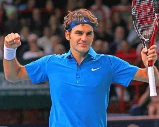 The Hero Roger Federer Paint By Numbers