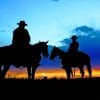 Silhouette Cowboys Paint By Numbers