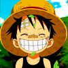 Smiling Monkey Luffy Paint By Numbers