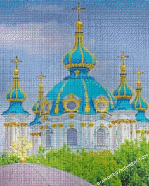 St Andrew s Church ukrain diamond painting