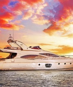 Sunset Yacht Paint By Numbers