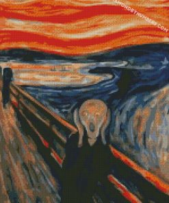 The Scream Edvard Munch Artwork diamond painting