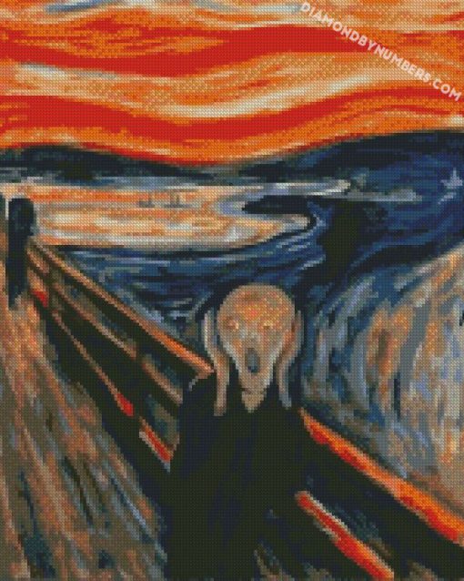 The Scream Edvard Munch Artwork diamond painting