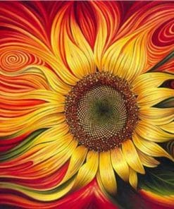Gorgeous Sunflower Paint By Numbers