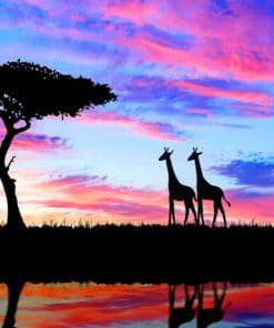 Twilight Giraffe Paint By Numbers