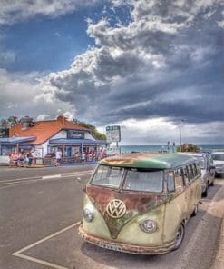 Volkswagen Old Bus paint by numbers