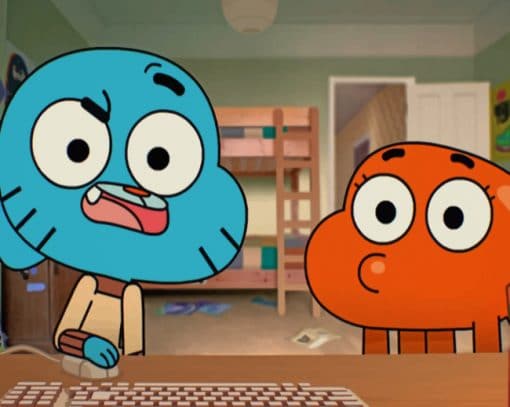Amazing World Of Gumball paint by numbers