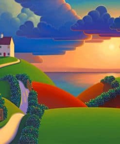 Paul Corfield Charming Landscape paint by numbers