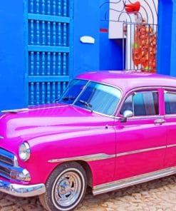Classic Pink Car Paint By Numbers
