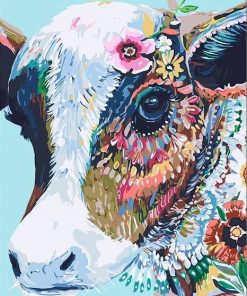 Abstract Cow Paint by numbers