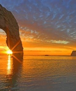 Durdle Door Rock Formation In England paint by numbers