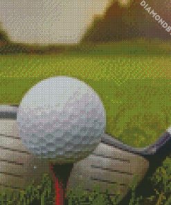 golf ball and stick diamond paintings