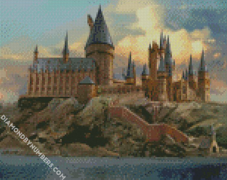 Harry Potter Hogwarts - Castles 5D Diamond Painting - DiamondByNumbers - Diamond  Painting art