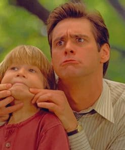 Jim Carrey And A Child paint by numbers