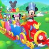 Mickey Mouse Hoo Choo Express paint by numbers