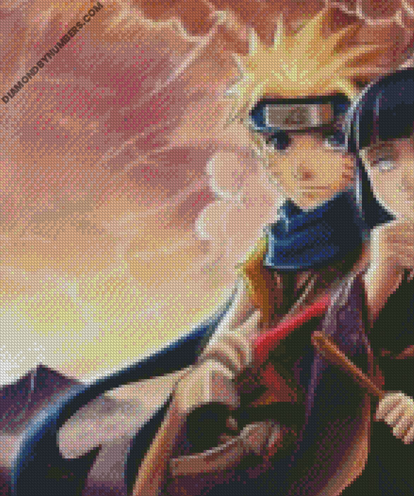 Naruto and Hinata - 5D Diamond Painting - DiamondByNumbers