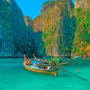 Boat Sailing In Phi Phi Islands paint by numbers
