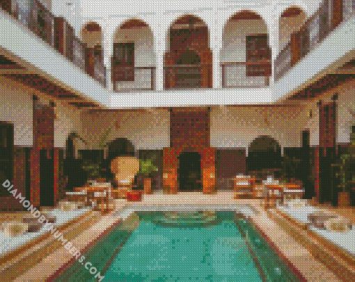 riad in morocco diamond painting