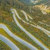 Silvretta Alpine Road paint by numbers