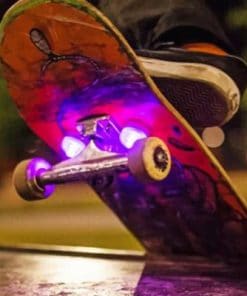 Skateboard With Lights paint By Numbers