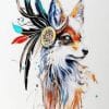 Buy Tribal Fox - Native America - Animals Paint By Number kit or check our new modern collections for adults paint by numbers paint by numbers