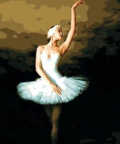 Elegant Ballerina paint by numbers