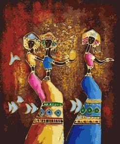 Sexy African Black Woman Paint by numbers