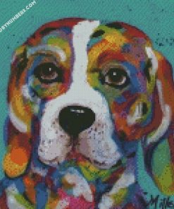 Barney Beagle Dog diamond painting