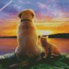 Cat_and_Dog_watching_The_Sunset diamond paintings