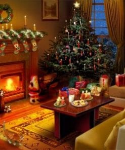 Christmas Eve DecorChristmas Eve Decor paint by numbers