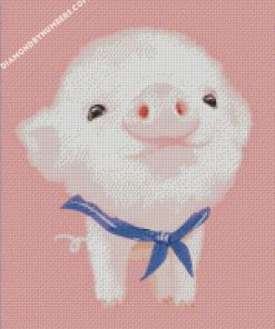 Cute Pink Pig diamond painting
