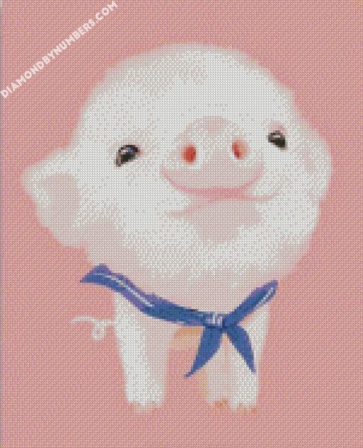Cute Pink Pig diamond painting