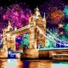 London Tower Bridge With Firework paint by numbers