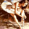 Elegant Ballerina Girl paint by numbers