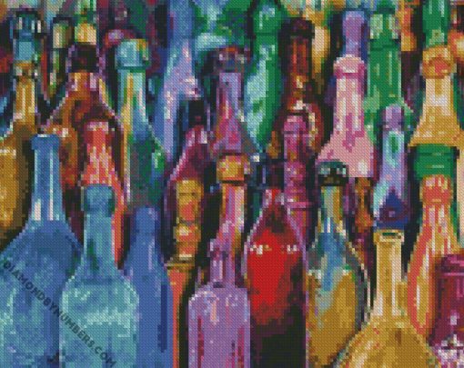 aesthehtic colorful bottles Pablo Picasso Diamond Painting