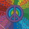 aesthetic abstract colorful peace sign Diamond Paintings