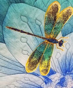 Aesthetic Dragonfly Paint by numbers